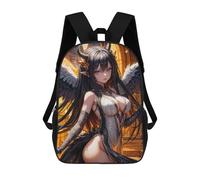 sinyumoney Devil Angel Anime Girl Mochila Escolar, Mochila Para Portátil, Mochila Para Niños/niñas/adolescentes 17inch