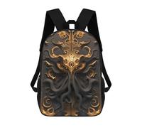 sinyumoney Devil Golden Cthulhu Mochila Escolar, Mochila Para Portátil, Mochila Para Niños/niñas/adolescentes 17inch