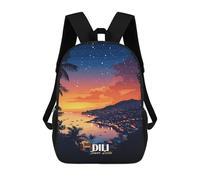 sinyumoney Dili, Timor Leste at Sunset Mochilas Para Niños Mochila Escolar Mochila Escolar Impresa En 3D Para Niños Estudiantes De Primaria Y Secundaria 17inch