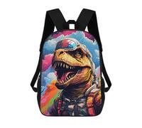sinyumoney Dinosaur Astronaut in Space Mochila Escolar Infantil De 17 Pulgadas Con Estampado 3D De Películas De Anime Para Niños, Mochila De Viaje, Mochila Escolar Infantil