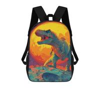 sinyumoney Dinosaur on Planet Mochila Escolar Infantil Impresa En 3D Para Niños, Mochila De Viaje De Alta Capacidad, Mochilas Para Libros De 17 Pulgadas Para Niños