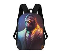 sinyumoney Director Gorilla in Suit Mochilas Para Niños Y Estudiantes, Mochilas Escolares Impresas En 3D, Mochilas Para Estudiantes De Primaria Y Secundaria, Mochilas Para Niños Y Niñas 17inch
