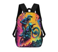 sinyumoney Dirt Motocross Color Mochila Ligera Para La Escuela, Mochila Escolar, Mochila Para La Universidad Para Niñas Y Adolescentes 17inch