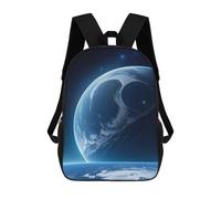 sinyumoney Distant View of Earth Mochilas Impresas En 3D 17inch Mochila Escolar Infantil Para Exteriores, Mochila Informal De Día, Bolsas De Viaje Informales Para Estudiantes De Secundaria