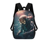 sinyumoney Diving Into The Unknown Mochila Escolar Grande Resistente Al Agua Para Portátil Para Niños/niñas/adolescentes 17inch