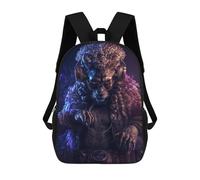 sinyumoney DJ Lion Beyond Reality Mochila Escolar Infantil Impresa En 3D Para Niños, Mochilas De Viaje, Bolsas Para Libros, Mochila Escolar Infantil 17inch