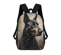 sinyumoney Doberman Pinscher Dog Mochila Escolar Infantil Impresa En 3D Para Niños, Mochilas De Viaje De Alta Capacidad, Bolsas Para Libros, Mochila Escolar Infantil 17inch