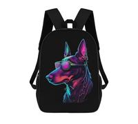 sinyumoney Doberman Pinscher Mochilas Informales Para Niños, Mochila Escolar Para Adolescentes, Niñas Y Niños, Mochilas Para Libros 17inch