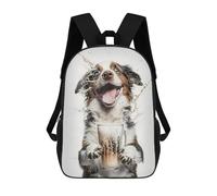 sinyumoney Dog And A Beer Mochilas Impresas En 3D Para Niños, Mochila Escolar, Mochila De Moda Para Niños De Primaria Y Secundaria 17inch