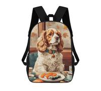 sinyumoney Dog And Sushi Mochila Escolar Impresa En 3D Para Niños, Mochila Escolar, Mochilas De Viaje, Bolso Informal De Moda Para Niños Y Estudiantes 17inch