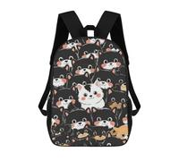 sinyumoney Dog Animal Mochila Escolar Impresa En 3D Para Niños Mochilas De Viaje De Alta Capacidad Bolsas Para Libros Mochila Escolar Para Niños Mochila 17inch