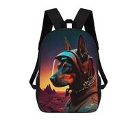 sinyumoney Dog Astronaut in Space Suit Mochilas Para Niños Mochila Escolar Mochila Escolar Impresa En 3D Para Niños Estudiantes De Primaria Y Secundaria 17inch