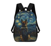 sinyumoney Dog at Starry Night Mochila Infantil, Mochila Escolar Infantil, Mochilas Escolares Impresas En 3D Para Niños Y Estudiantes Adolescentes 17inch