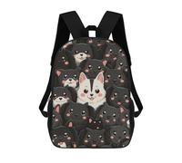 sinyumoney Dog Dogs Animal Mochila Escolar Infantil Impresa En 3D 17inch Mochilas Escolares Para Niños, Estilo Casual Y Moderno, Mochilas De Viaje De Alta Capacidad