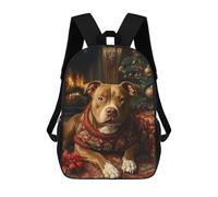 sinyumoney Dog in Christmas Sweater Pitbull Christmas Wall Art Mochila Escolar Infantil Impresa En 3D Para Niños, Mochilas De Viaje, Bolsas Para Libros, Mochila Escolar Infantil 17inch