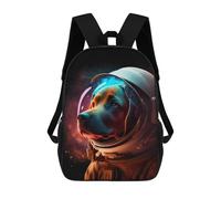 sinyumoney Dog in Space Helmet Mochilas Infantiles Mochila Escolar Mochila Impresa En 3D Para Niños Mochilas De Viaje Bolsas Para Libros Mochila Escolar Para Niños 17inch