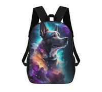 sinyumoney Dog In Space Mochila Escolar Infantil Impresa En 3D Para Niños, Mochila De Viaje De Alta Capacidad, Bolsas Para Libros, Mochila Escolar Infantil 17inch
