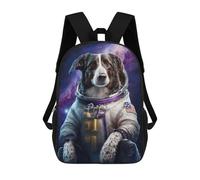 sinyumoney Dog in Space Suit Mochila Infantil De Moda Divertida Mochila Escolar Para Niños Y Adolescentes Con Impresión 3D Para Niños 17inch