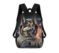sinyumoney Dog in Space Suit Mochila, Mochila Escolar Impresa En 3D, Bolsa Para El Almuerzo Escolar, Mochila De Viaje, Mochila Para Amigos, Mochila Escolar Para Niñas Y Niños 17inch