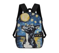 sinyumoney Dog in Starry Night Mochila Escolar Ligera E Informal Para Adolescentes, Niños, Mujeres Y Hombres 17inch