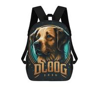 sinyumoney Dog Logo Mochila Escolar Impresa En 3D Mochilas Informales Para Niños Mochila Escolar Impresa En 3D Para Niños De Primaria Y Secundaria 17inch
