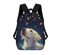 sinyumoney Dog Looking at Stars Mochilas Impresas En 3D Para Niños, Mochila Escolar, Mochila Informal Para Exteriores, Mochila Informal De Moda Para Niños, Lindas Bolsas De Viaje 17inch