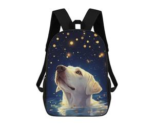 sinyumoney Dog Looking at Stars Mochilas Impresas En 3D Para Niños, Mochila Escolar, Mochila Informal Para Exteriores, Mochila Informal De Moda Para Niños, Lindas Bolsas De Viaje 17inch