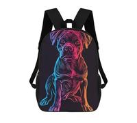 sinyumoney Dog Pet Neon Mochila Escolar Infantil Impresa En 3D Para Niños, Mochilas De Viaje, Bolsas Para Libros, Mochila Escolar Infantil 17inch