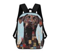 sinyumoney Dog Portrait Collage Mochila Escolar Infantil Impresa En 3D Para Niños, Mochilas De Viaje, Bolsas Para Libros, Mochila Escolar Infantil 17inch