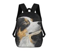 sinyumoney Dog Portrait in Black And White Mochila Escolar Impresa En 3D Para Niños Y Niñas, Mochila Para Portátil Para Niños/estudiantes/adultos 17inch