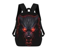 sinyumoney Dog Red And Black Animals Mochila Escolar Infantil De Moda Informal Mochilas Infantiles Impresas En 3D Mochila Grande Para Niño 17inch