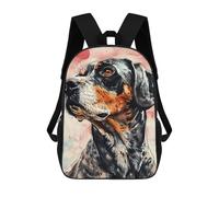 sinyumoney Dog Watercolor Portrait Mochila Escolar Para Niños Mochila Escolar Impresa En 3D Mochila Escolar De Moda Para Niños De Primaria Y Secundaria 17inch