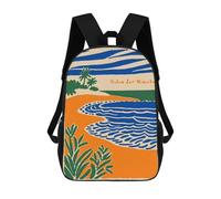 sinyumoney Dolce Far Niente Beach Illustration Mochila Escolar Grande Resistente Al Agua Para Portátil Para La Escuela/trabajo/viajes 17inch