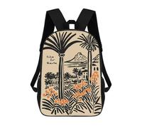 sinyumoney Dolce Far Niente Tropical Landscape Art Mochila Escolar Para Ordenador, Para El Colegio/trabajo/viajes Para Niñas, Niños Y Adolescentes 17inch