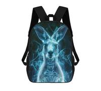 Sinyumoney Dolphin Sunset mochila escolar para niños impresa en 3D, ideal para viajes y libros, Luminoso cangaroo, 17"