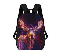 Sinyumoney Dolphin Sunset mochila escolar para niños impresa en 3D, ideal para viajes y libros, Neon Moose Majesty, 17"
