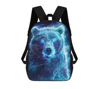 Sinyumoney Dolphin Sunset mochila escolar para niños impresa en 3D, ideal para viajes y libros, Neon Spirit Bear, 17"