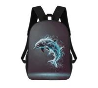 sinyumoney Dolphin Water Splash Mochilas Infantiles Impresas En 3D Para Niños. Mochilas De Viaje De Moda Para Niños. Mochila Escolar Para Estudiantes De Primaria Y Secundaria.