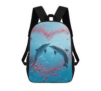 sinyumoney Dolphins Underwater Romance Mochila De Viaje Para La Universidad, Mochilas Para Adolescentes, Chicas, Chicos, Mujeres Y Hombres 17inch