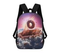 sinyumoney Donut Asteroid Mochila Infantil, Mochila Escolar Impresa En 3D, Mochila Para Niños Y Niñas, Mochila Escolar Ajustable Para La Escuela Primaria 17inch