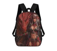 sinyumoney Dragon Armor Fantasy Artwork-4 Mochila Escolar Infantil Impresa En 3D 17inch Mochilas De Moda Para Niños De Primaria Y Secundaria