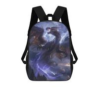 sinyumoney Dragon Battle Epic Fantasy Artwork Mochila Escolar Secundaria Informal Para Viajes, Mochilas Para La Escuela Secundaria, Para Acampar, Aventuras Al Aire Libre Y Viajes Diarios 17inch