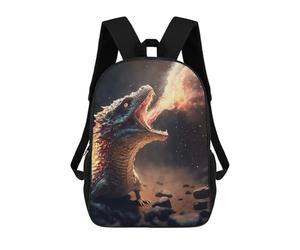 sinyumoney Dragon Breathing Fire Artwork Mochila Infantil Para Niñas, Mochila Escolar 3D, Mochila Para Niños Pequeños, Mochila Informal De Día, Mochila Escolar De Moda 17inch