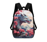 sinyumoney Dragon Cherry Blossom Fantasy Art Print Mochilas Infantiles Mochila Escolar Impresa En 3D Para Niños Mochilas De Viaje Bolsas Para Libros Para Niños 17inch Mochila Escolar