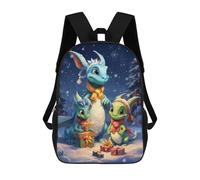 sinyumoney Dragon Christmas Family Mochilas Impresas En 3D Para Niños, Mochila Escolar, Mochila De Moda Para Niños De Primaria Y Secundaria 17inch