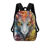 sinyumoney Dragon Close Up Portrait Mochila Escolar Infantil Con Impresión 3D, Mochila Escolar Informal Para Niños De Primaria Y Secundaria 17inch