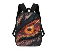 sinyumoney Dragon Eyes Fire Mochila Infantil Con Impresión 3D, Mochila Escolar Para Niños, Mochila Informal Divertida Para Niños Y Adolescentes 17inch