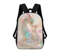 sinyumoney Dragon Family Fantasy Artwork Mochila Escolar Informal Para El Día A Día, Para La Escuela, El Trabajo Y Los Viajes Para Hombres, Mujeres Y Adolescentes. 17inch