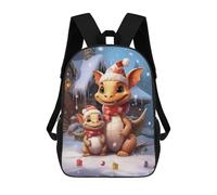 sinyumoney Dragon Family Xmas Mochila Escolar Infantil Impresa En 3D Para Niños, Mochilas De Viaje De Alta Capacidad, Bolsas Para Libros, Mochila Escolar Infantil 17inch