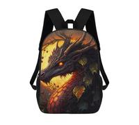 sinyumoney Dragon Fantasy Artwork -14 Mochilas Impresas En 3D Para Niños 17inch Mochilas De Moda Informales Para El Día A Día, Bolsas De Viaje, Mochilas Informales Para Exteriores Para Niños Y Niñas